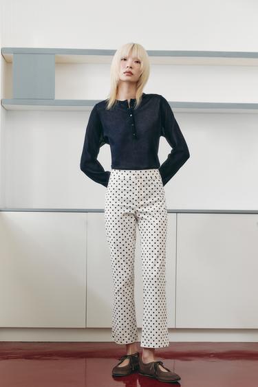 PLAIN KNIT SWEATER - Navy blue by Zara - Image 0