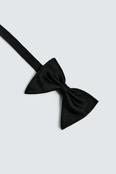 SILK BOW TIE - Black by Zara