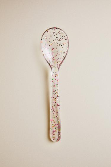 KIDS' TRITAN™ GLITTER SPOON - Transparent by Zara