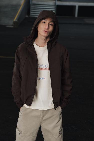 COMBINED WATER-REPELLENT TECHNICAL FLEECE JACKET - Brown by Zara