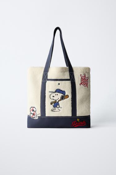 SNOOPY PEANUTS™ TOTE BAG - White by Zara