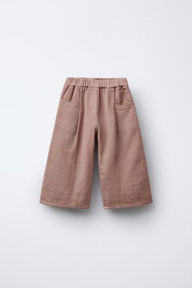 DARTED BAGGY TROUSERS - Dusty pink by Zara - Image 0