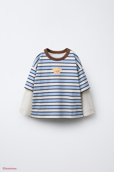 BUTTERBEAR © STRIPED T-SHIRT - striped by Zara