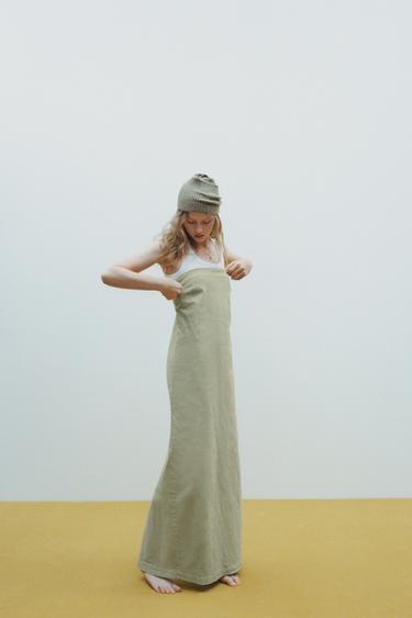 STRAPLESS DRESS - Oil by Zara