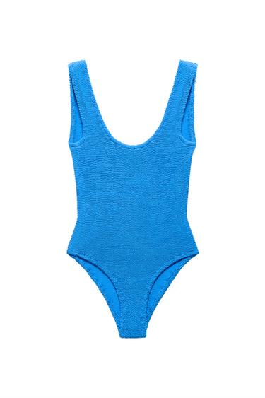 TEXTURED SWIMSUIT - Bluish by Zara