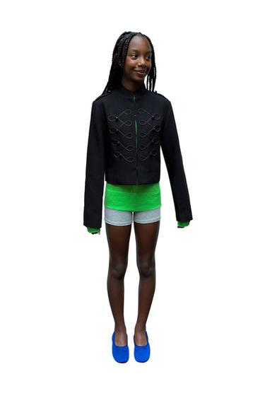FITTED BUTTONED JACKET - Black by Zara