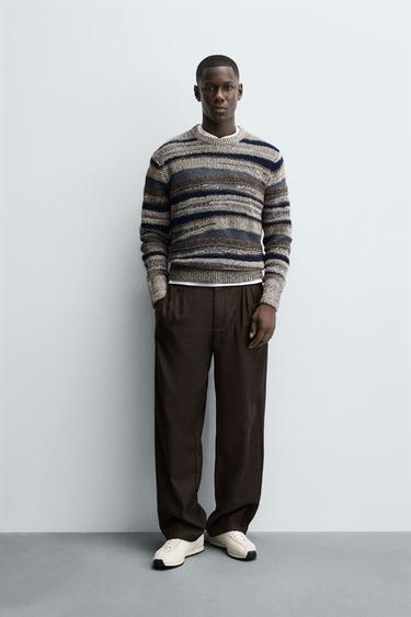 STRIPED JACQUARD SWEATER - striped by Zara - Image 0