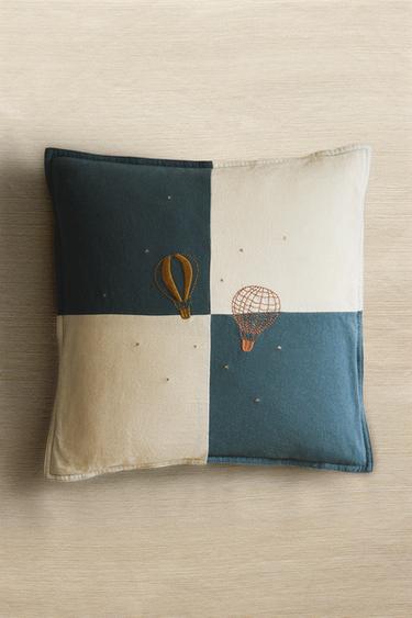 CHILDREN'S EMBROIDERED BALLOON CUSHION COVER - Multicoloured by Zara