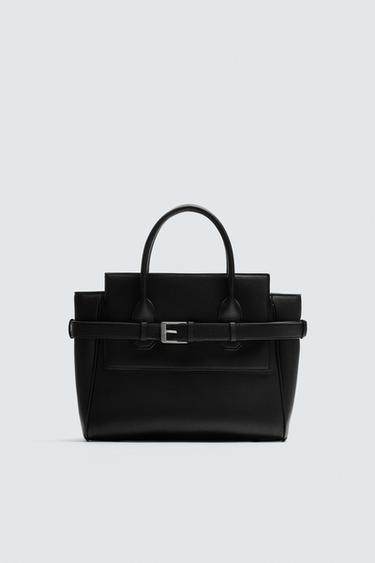 BELTED HANDBAG - Black by Zara