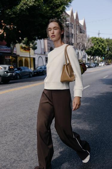 BASIC COTTON SWEATSHIRT - Ecru by Zara