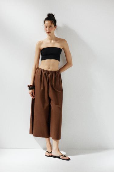 CULOTTES - Dark brown by Zara