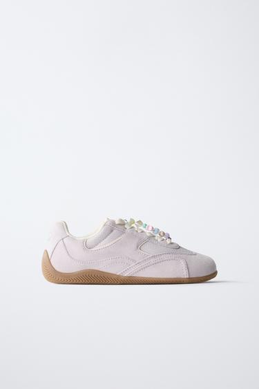 TRAINERS WITH BEADED CLIP - Lilac by Zara