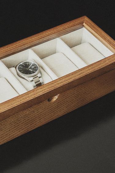 WOODEN WATCH BOX - Brown by Zara