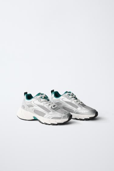 MESH TRAINERS - Green by Zara