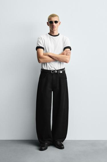 BALLOON FIT JEANS - Black by Zara