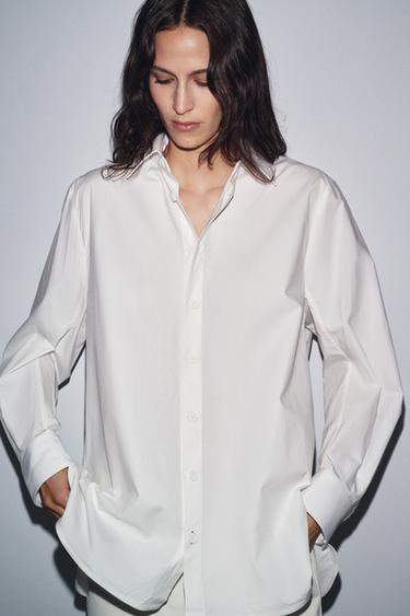 ZW COLLECTION POPLIN SHIRT - White by Zara