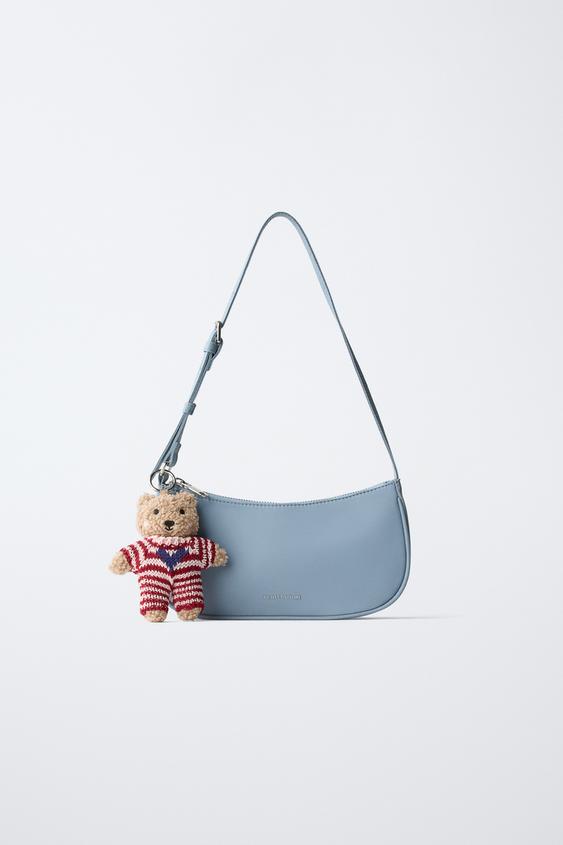 BEAR SHOULDER BAG - Blue by Zara - Image 0
