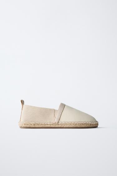 WOVEN JUTE SHOES - Ecru White by Zara - Image 0