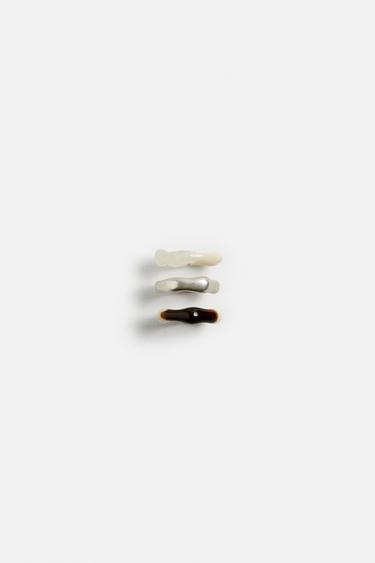PACK OF 3 COMBINED RINGS - various by Zara - Image 0