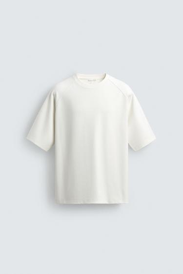 INTERLOCK PIPING T-SHIRT - White by Zara