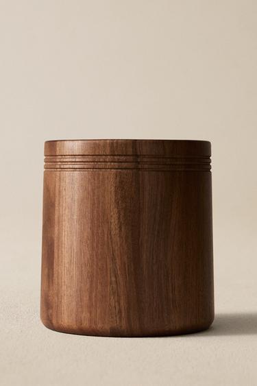 WOODEN UTENSIL JAR - Brown by Zara