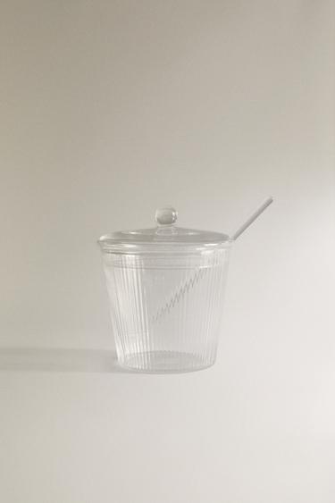 BOROSILICATE GLASS SUGAR BOWL -  by Zara - Image 0