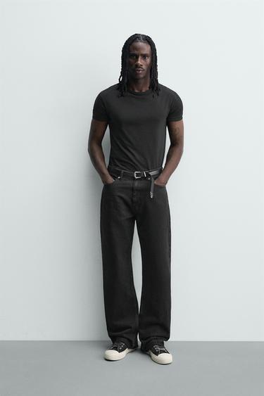 LOOSE FIT JEANS - Charcoal by Zara
