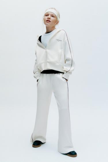 MODAL HOODED JACKET - Ecru by Zara