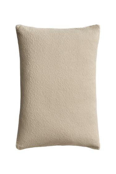 COTTON JACQUARD CUSHION COVER - Light beige by Zara