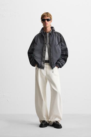 COLOUR BLOCK TECHNICAL JACKET - blue/black by Zara - Image 0