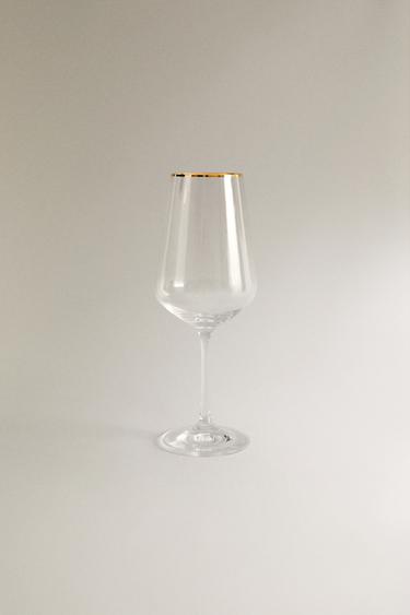 BOHEMIA CRYSTAL GLASS WITH GOLD RIM - Gold by Zara - Image 0