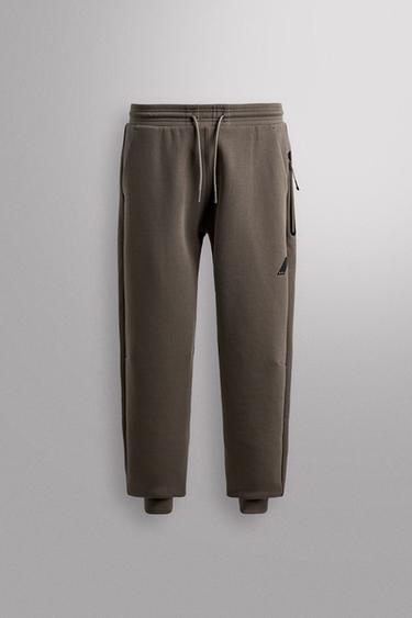 TECHNICAL TROUSERS WITH ZIP - Sand by Zara