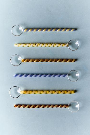 SET OF BOROSILICATE DESSERT SPOONS - Brown-Blue by Zara