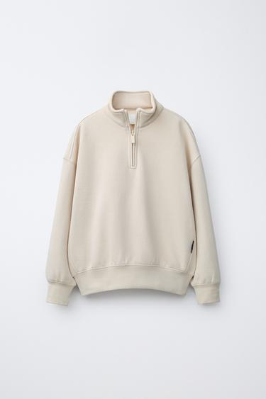 BASIC LABEL SWEATSHIRT - Ecru by Zara