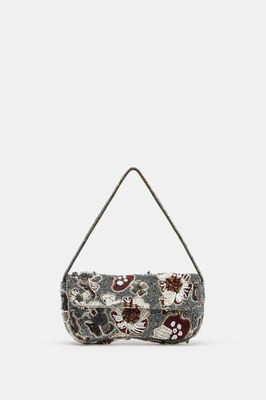 BEADED SHOULDER BAG - Multicoloured by Zara