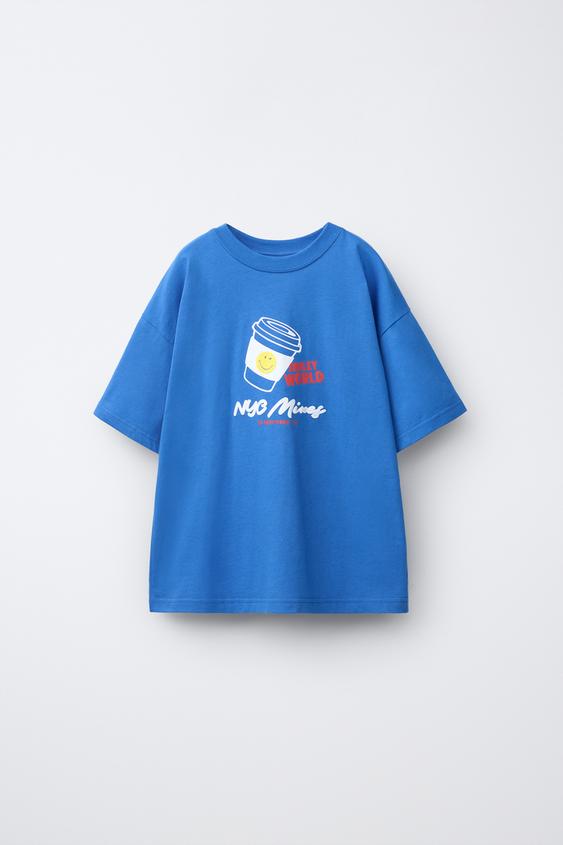 SMILEYWORLD ® T-SHIRT - Blue by Zara - Image 0