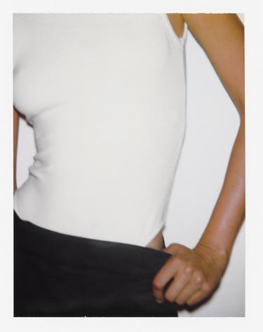 BASIC HIGH NECK BODYSUIT - Ecru by Zara