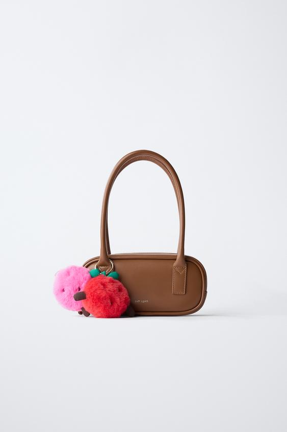 POMPOM SHOULDER BAG - Brown by Zara - Image 0