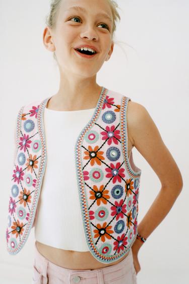 EMBROIDERED MIRROR WAISTCOAT - Multicoloured by Zara