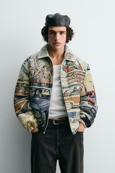 FORD © JACQUARD QUILTED JACKET - only one by Zara