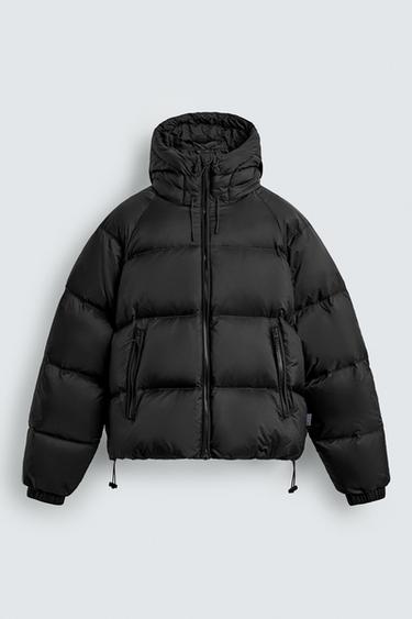 60% DOWN - 40% FEATHER WATER-REPELLENT JACKET - Black by Zara
