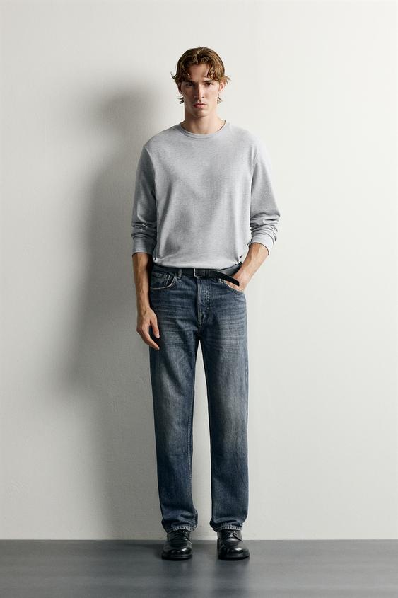 STRAIGHT-LEG JEANS - Blue by Zara - Image 0