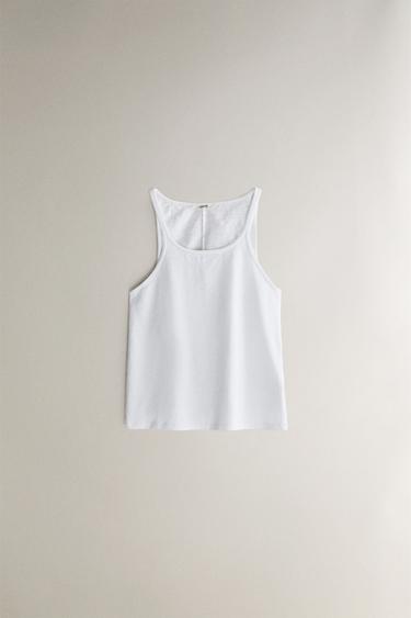 COTTON TOP - White by Zara