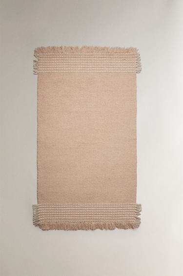 KIDS' WOOL RUG - Pastel pink by Zara