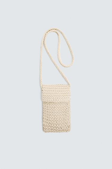 MACRAMÉ CROSSBODY BAG - Ecru White by Zara
