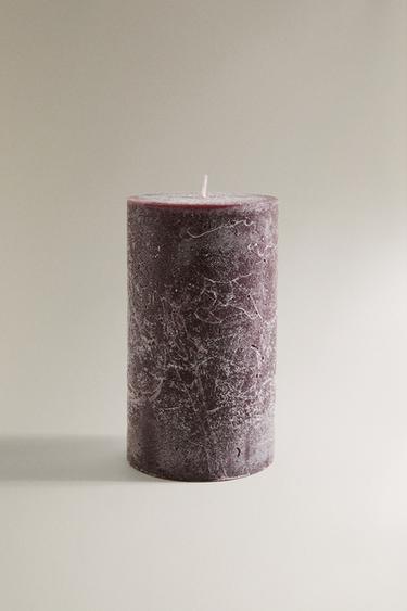 GINGERBREAD LARGE CYLINDRICAL SCENTED CANDLE - Red by Zara