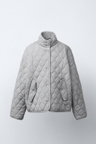 PUFFER JACKET - Pearl grey by Zara