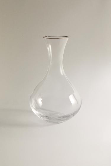 GOLD RIM CRYSTALLINE BOTTLE - Silver by Zara