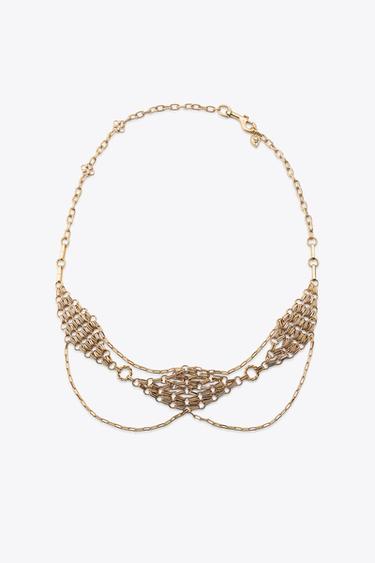 RHOMBUS METAL BELT - Golden by Zara