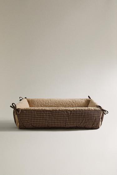 CHECK BED FOR PETS - Brown by Zara